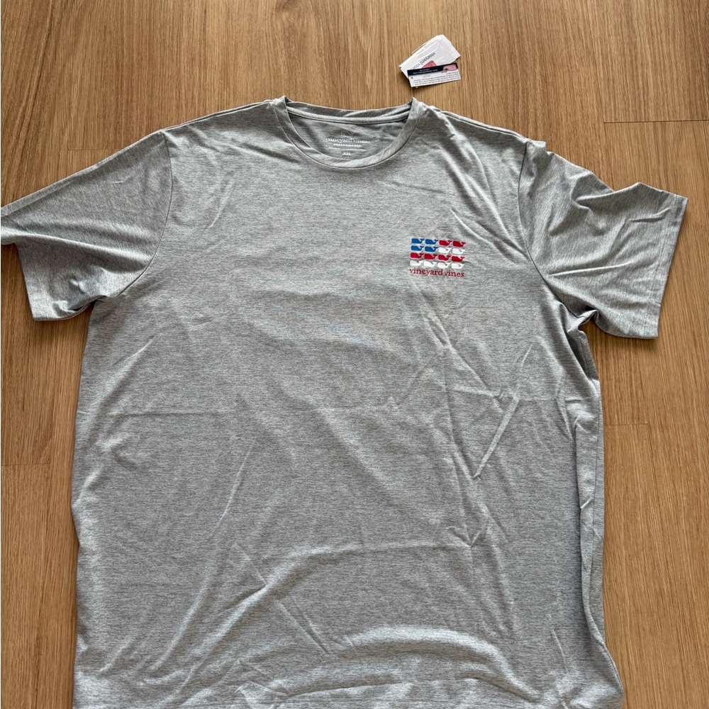 Vineyard Vines Gray Short Sleeve Swim Tee size XXL men new